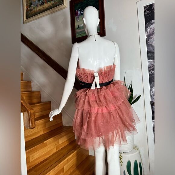 Anthropologie x Maeve Tiered Strapless Tulle Dress - Picture 7 of 8